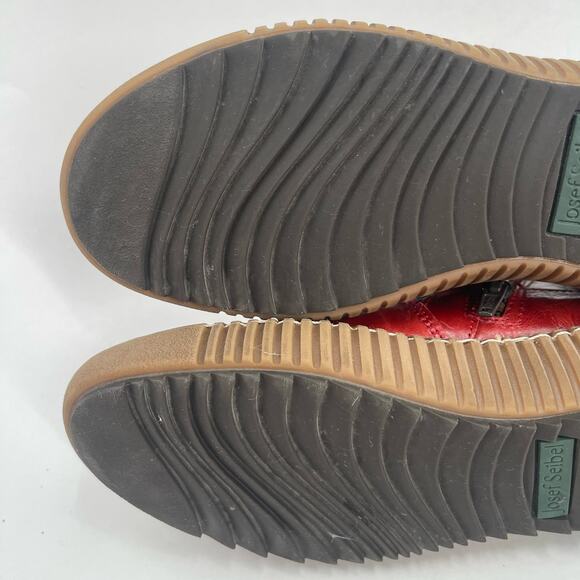 JOSEF SEIBEL Boots Size 36 (US 6) Maren 18 Bootie Leather Red Yarn Ankle Boho - Picture 14 of 14